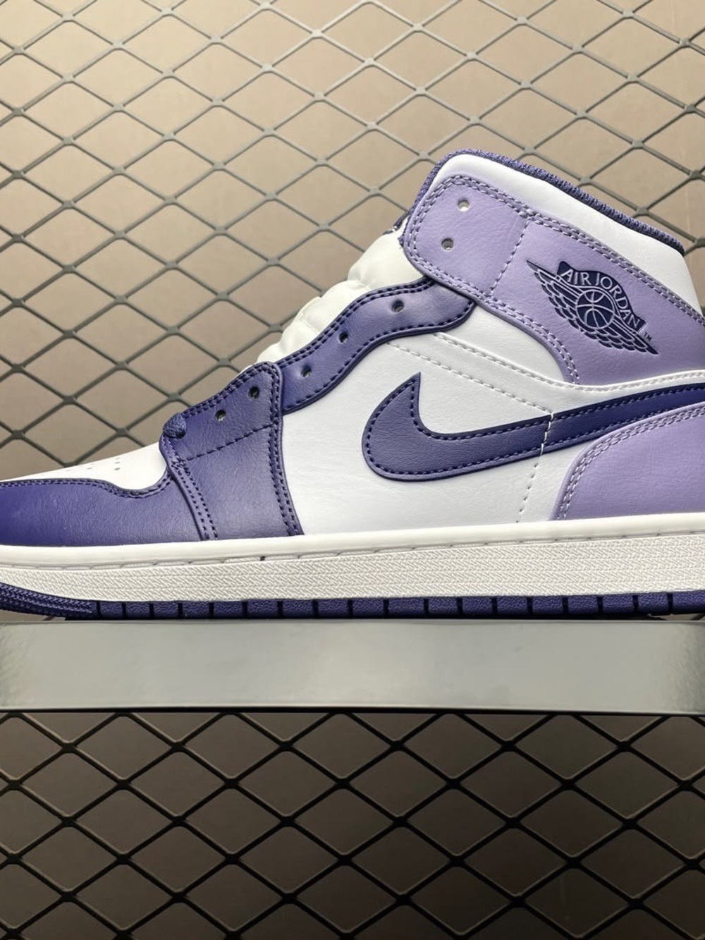 Nike Air Jordan 1 High White & Lavender Men's Sneakers